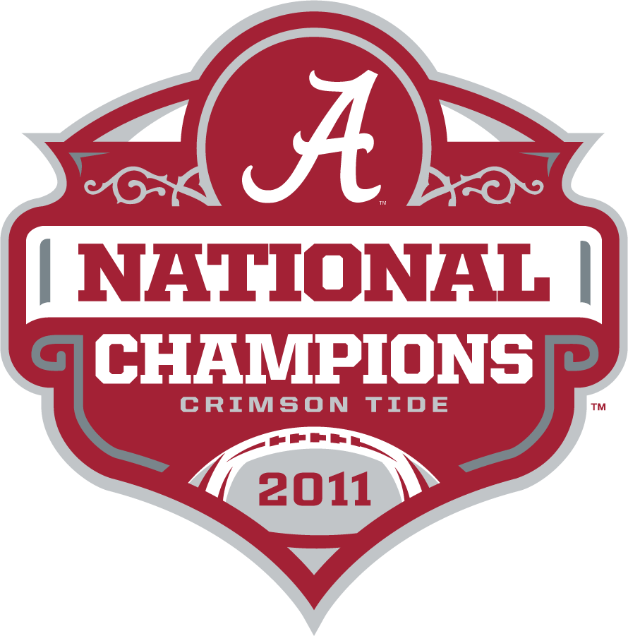 Alabama Crimson Tide 2011 Champion Logo t shirts iron on transfers